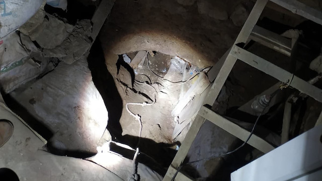 Ekipler, tünelin caminin altına doğru ilerlediğini belirledi.
