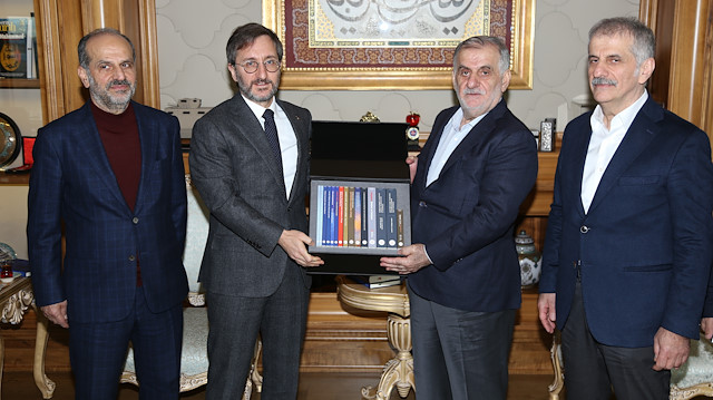 Cumhurbaşkanlığı İletişim Başkanı Fahrettin Altun'dan Albayrak Grubu'na ziyaret.