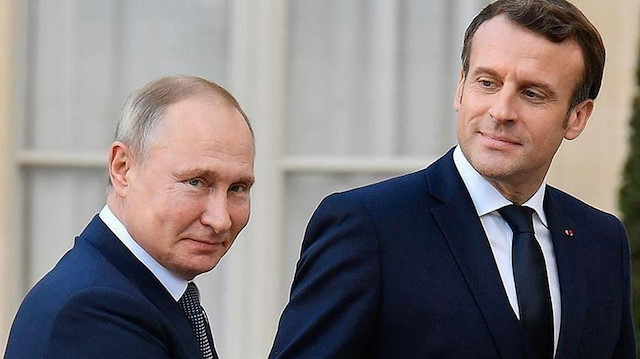 Rusya Devlet Başkanı Vladimir Putin - Fransa Cumhurbaşkanı Emmanuel Macron