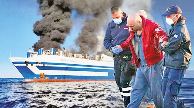 239 yolcu ile 51 mürettebatın olduğu bilinen gemideki 280 kişinin kurtarılarak Korfu Adası'na götürülmüştü.
