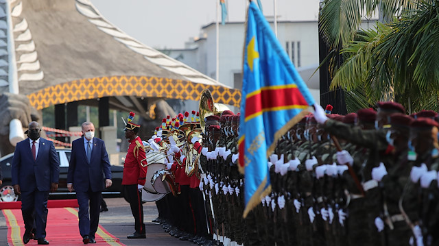 Cumhurbaşkanı Recep Tayyip Erdoğan Kongo Demokratik Cumhuriyetini ziyaret etti.