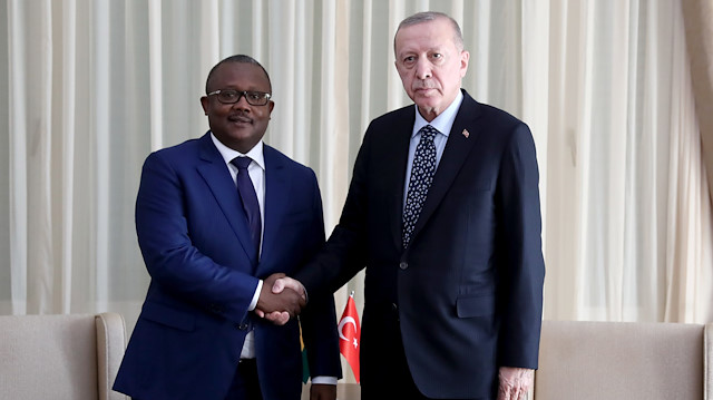 Cumhurbaşkanı Recep Tayyip Erdoğan ile Gine Bissau Cumhurbaşkanı Umaro Sissoco
