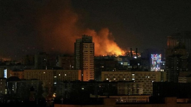 Kiev'de büyük patlamalar oldu.