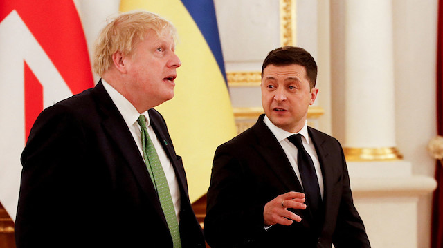 Boris Johnson-Vladimir Zelenskiy