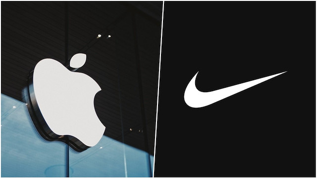 Apple ve Nike amblemleri 