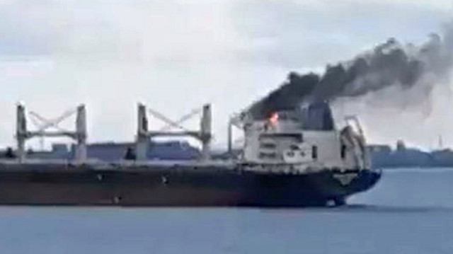 Ukrayna, geminin Rusya tarafından vurulduğunu açıkladı.