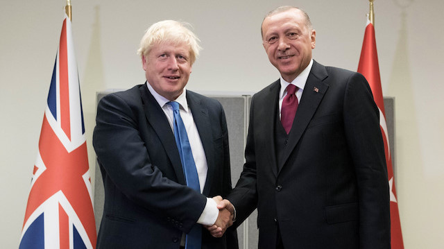 Cumhurbaşkanı Erdoğan, İngiltere Başbakanı Johnson ile görüştü.