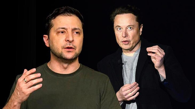 Zelenski ve Elon Musk