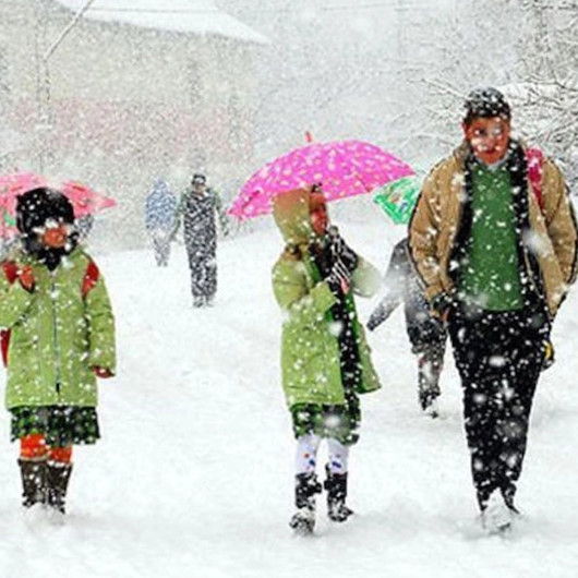 Kahramanmaraş'ın Afşin ilçesinde eğitime kar engeli