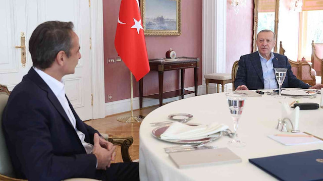 Yunanistan Başbakanı Miçotakis, dün Cumhurbaşkanı Erdoğan ile görüştü. 
