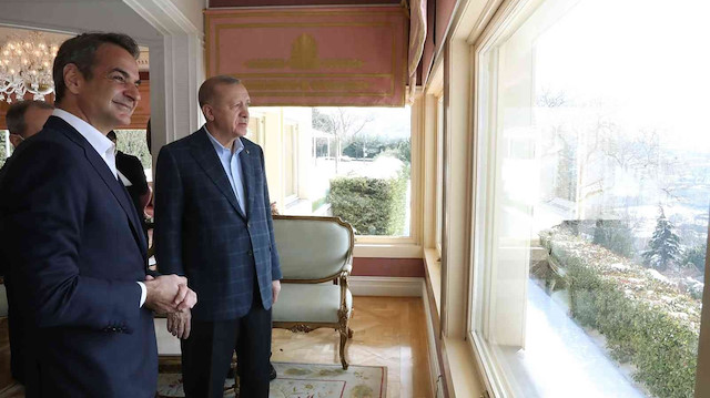 Erdoğan Miçotakis görüşmesi Yunan basınına taşındı.