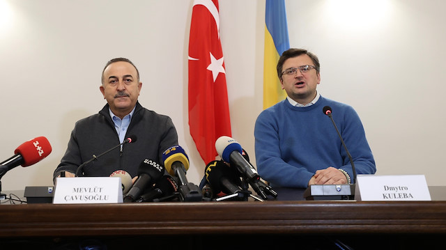 Dışişleri Bakanı Mevlüt Çavuşoğlu - Ukrayna Dışişleri Bakanı Dmitro Kuleba