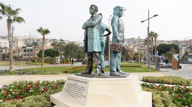 CHP heykelden vazgeçmiyor: İzmir Büyükşehir Belediyesi'nden 'Pandemi Kahramanları Anıtı'