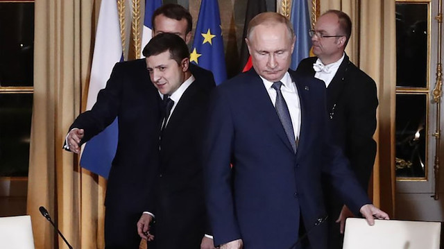 Ukrayna Devlet Başkanı Volodimir Zelenskiy - Rusya Devlet Başkanı Vladimir Putin