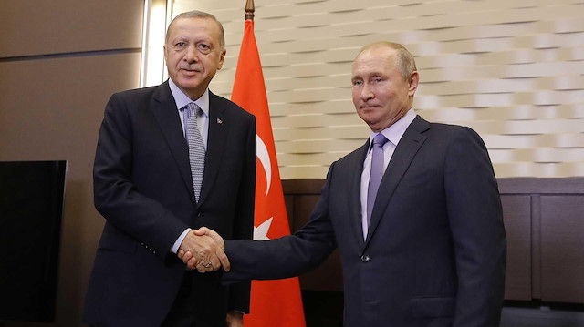 Cumhurbaşkanı Erdoğan ile Vladimir Putin