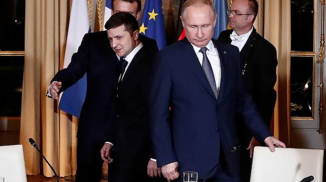 Ukrayna Devlet Başkanı Volodimir Zelenskiy - Rusya Devlet Başkanı Vladimir Putin