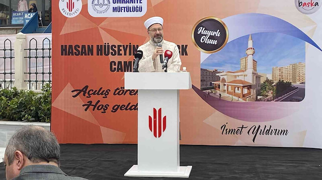 İstanbul'un Ümraniye ilçesinde Hasan Hüseyin Şentürk Camii'nin açılışı yapıldı.


