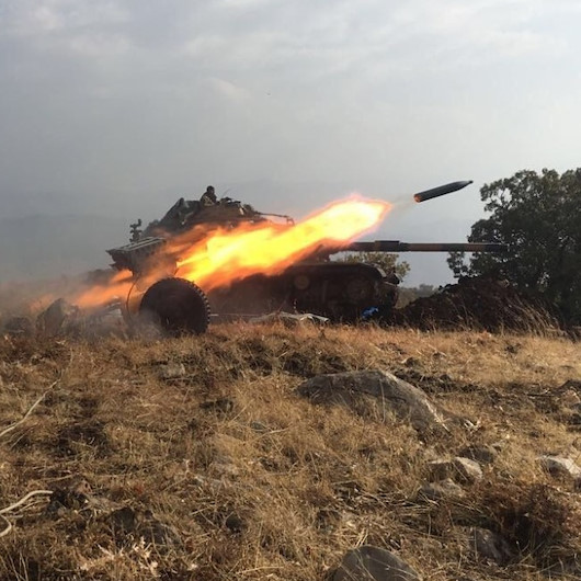 Barış Pınarı bölgesine taciz ateşi açan 4 PKK/YPG'li terörist etkisiz hale getirildi