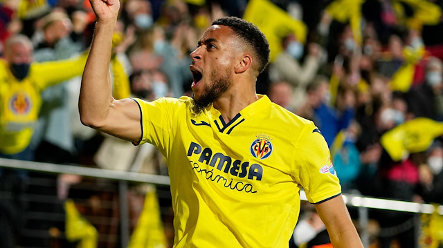 Danjuma'nın attığı gol sonrasında yaşadığı sevinç.