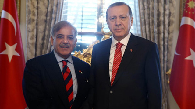 Şahbaz Şerif ve Cumhurbaşkanı Erdoğan