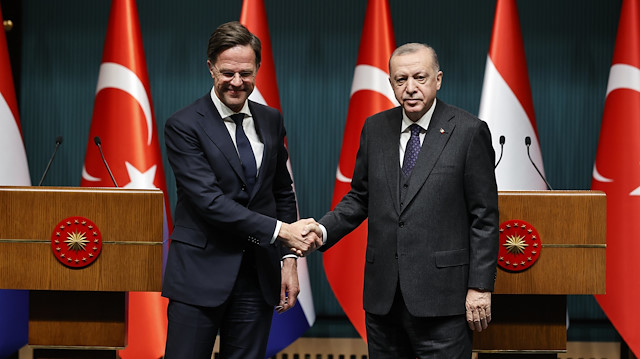 Rutte - Cumhurbaşkanı Erdoğan