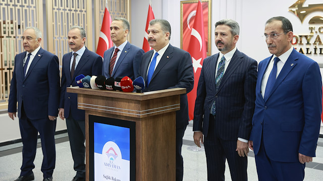 Sağlık Bakanı Fahrettin Koca, Adıyaman'da açıklama yaptı.