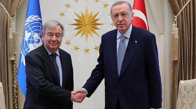 Antonio Guterres - Cumhurbaşkanı Erdoğan