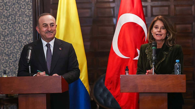 Dışişleri Bakanı Çavuşoğlu ve Kolombiyalı mevkidaşı Ramirez