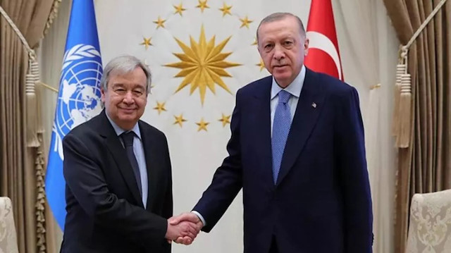 Antonio Guterres - Recep Tayyip Erdoğan