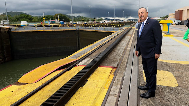 Dışişleri Bakanı Mevlüt Çavuşoğlu, Panama Kanalı’nda incelemelerde bulundu.
