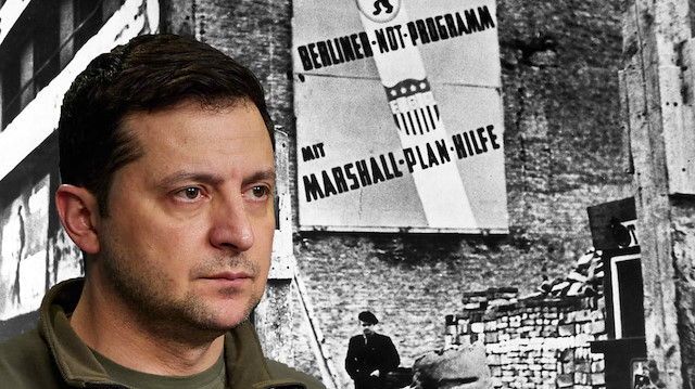 Zelenskiy Ukrayna'nın inşası için 'Marshall Planı' istedi