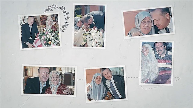 Cumhurbaşkanı Erdoğan ile vefat eden annesi Tenzile Erdoğan