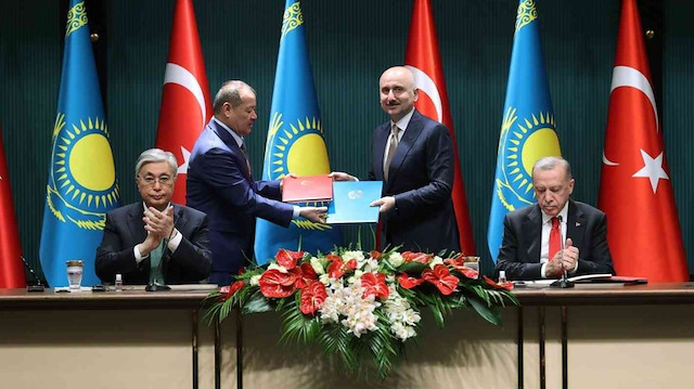 Türkiye ile Kazakistan arasında 15 anlaşma imzalandı. 