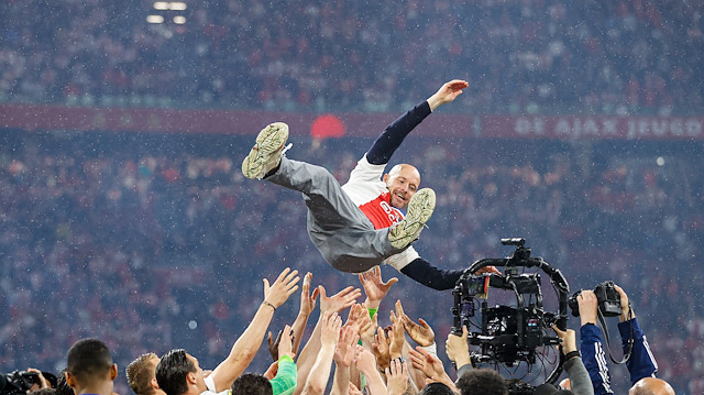 Teknik direktör Erik ten Hag Ajax'a kupayla veda etti.