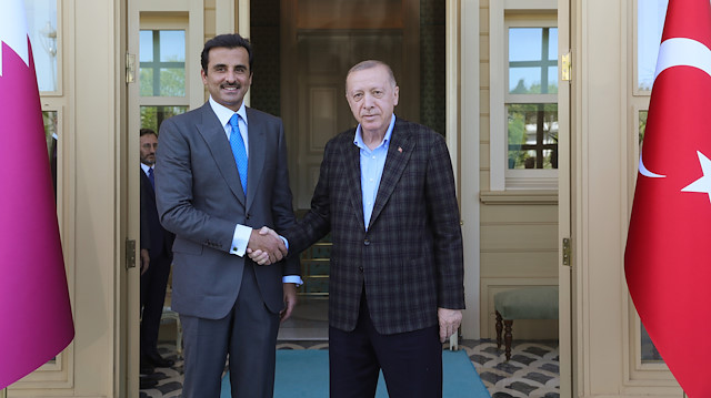 ​Cumhurbaşkanı Erdoğan ve Katar Emiri Şeyh Temim Bin Hamed Al Sani