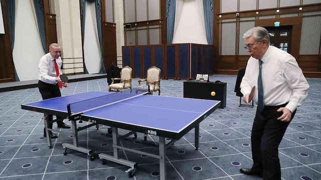Cumhurbaşkanı Erdoğan ile Tokayev’in masa tenisi maçının hikayesi ortaya çıktı