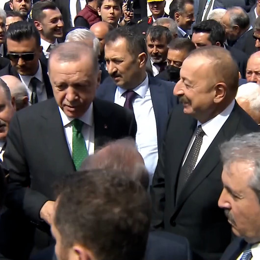 Cumhurbaşkanı Erdoğan ve Azerbaycan Cumhurbaşkanı Aliyev Rize-Artvin Havalimanında