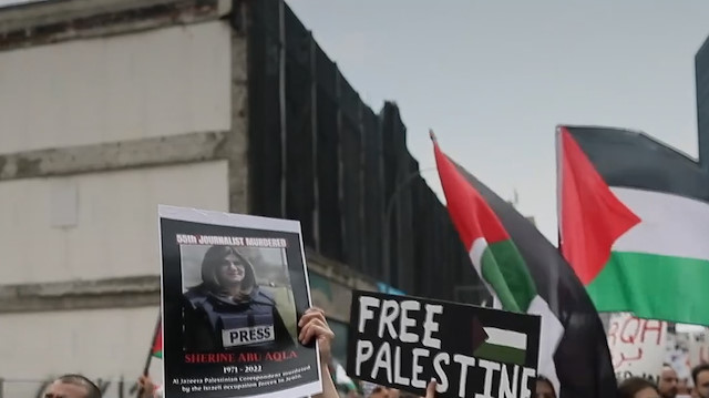 Dünyanın dört bir yanından Filistin'e destek: Nekbe'nin 74. yılı dolayısıyla protesto düzenlediler
