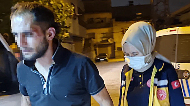 Adana'da darbedilen hırsızlık şüphelisi hastaneye kaldırıldı