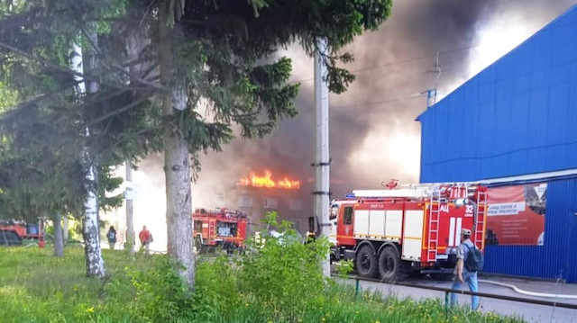 Rusya’da kimya fabrikasında yangın: 2 bin metrekare alan kül oldu