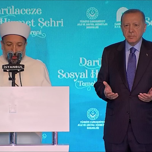 İstanbulda Darülaceze Sosyal Hizmet Şehri temel atma töreninde dua edildi