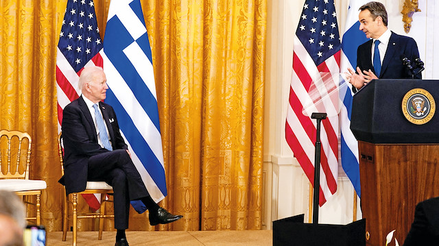 ABD Başkanı Biden - Yunanistan Başbakanı Miçotakis
