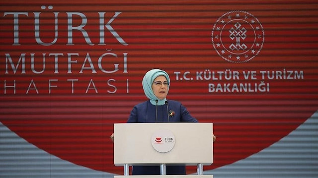 أمينة أردوغان تشارك في فعاليات أسبوع المطبخ التركي