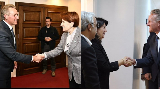 ABD Ankara Büyükelçisi Jeffrey Flake, HDP ve İYİ Parti'nin genel merkezlerini ziyaret etti. 