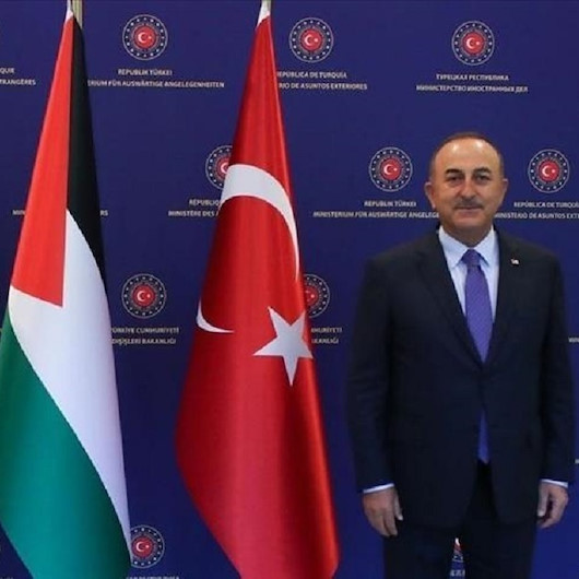 بدء لقاء وزير الخارجية التركي مع نظيره الفلسطيني في رام الله