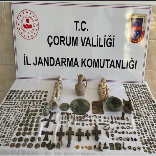 Çorum'da tarihi eser operasyonu: Dört gözaltı