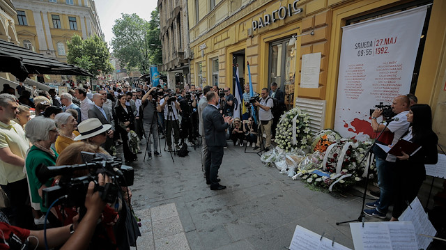 Saraybosna'da "Ferhadiye katliamı" kurbanları anıldı.