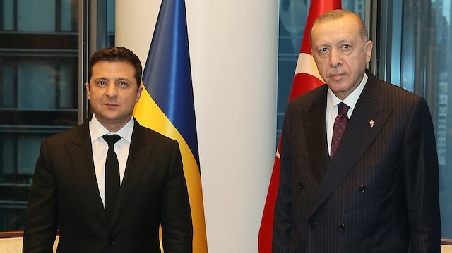 Ukrayna Devlet Başkanı Zelenskiy ile Cumhurbaşkanı Erdoğan