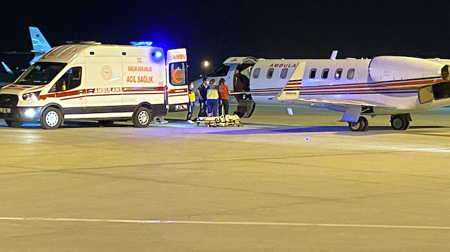 Almanya'da beyin ölümü gerçekleştiği öne sürülen gurbetçi ambulans uçakla Türkiye'ye getirildi.
