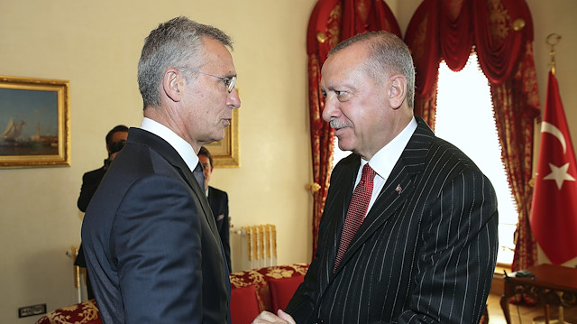 Stoltenberg - Cumhurbaşkanı Erdoğan (Fotoğraf: Arşiv)